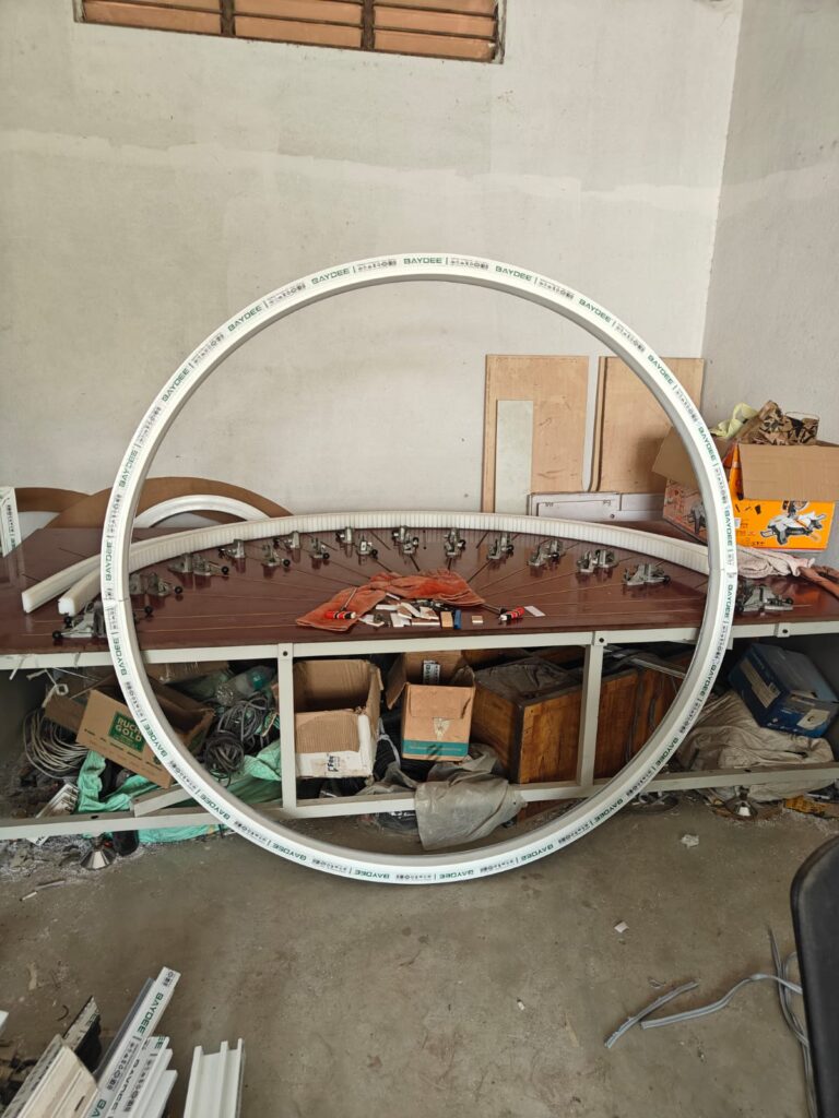 Premium UPVC Round Window manufactured by ASR Enterprises.