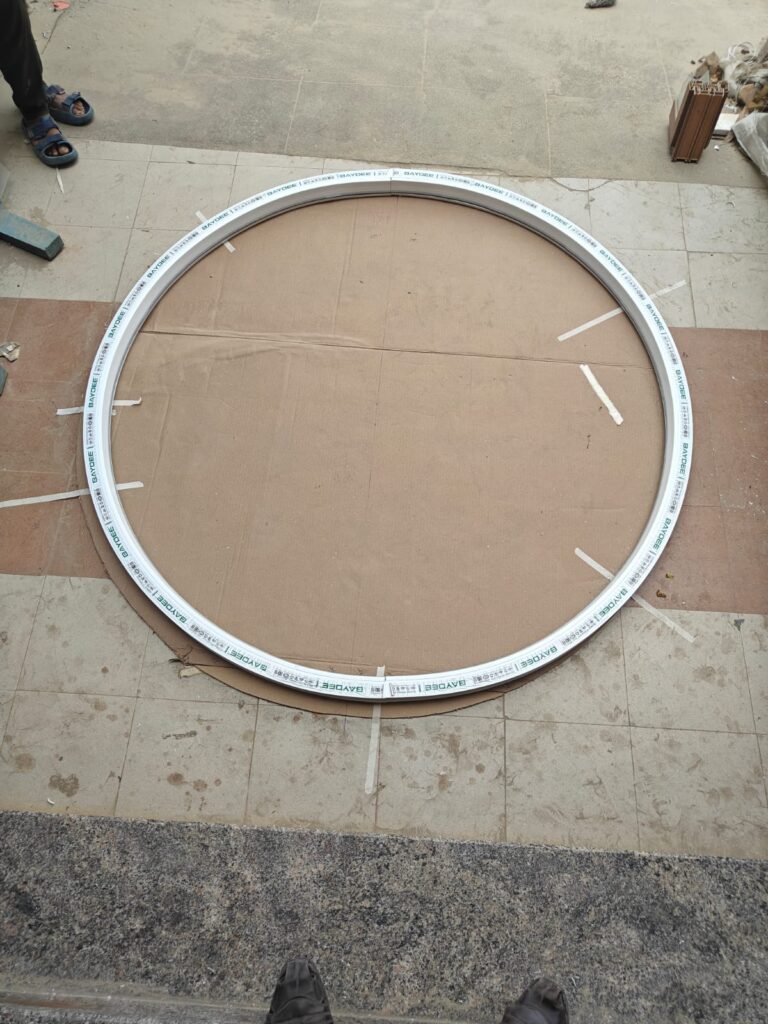 Premium UPVC Round Window manufactured by ASR Enterprises.